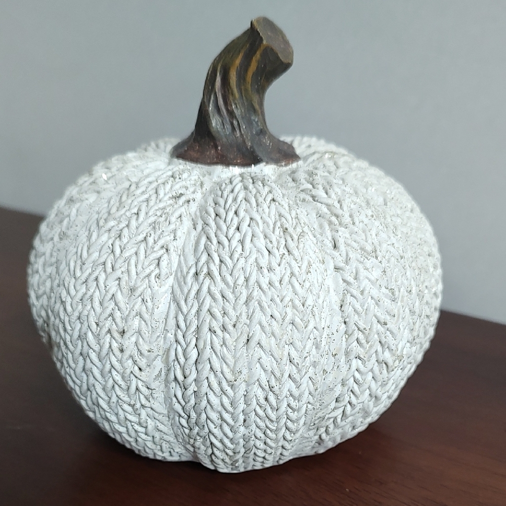 Fall Sweater Pumpkin Glittery Knit Design